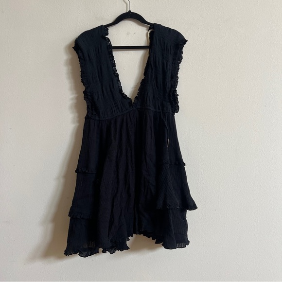Free People Antoinette Mini Dress Black Small - Picture 5 of 6